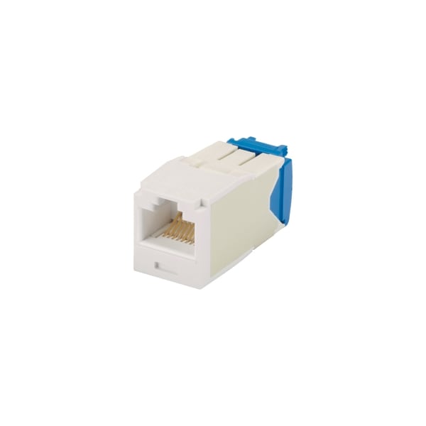 Panduit 1-PORT MOD JACK IDC 8W8P UTP, T568A/B TX6A CAT6A IP10, WHITE ROHS CJ6X88TGWH - main